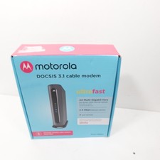 Motorola MB8611 Ultra Fast DOCSIS 3.1 Cable Modem 2.5 Gbps with Power Adapter