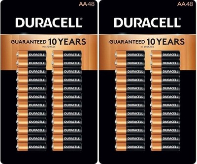 Duracell Coppertop Alkaline-Manganese Dioxide AA Battery 96 CT