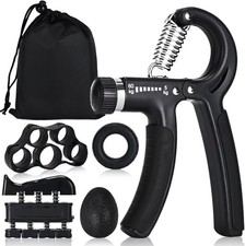 Hand Grip Strength Power Trainer Adjustable Gripper Strengthener Gym Exerciser