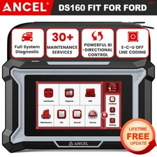 ANCEL DS160 OBD2 Diagnostic Scan Tester Tablet ECU Coding 30+ Reset Fit For Ford