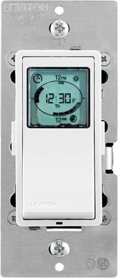 Leviton Decora Programmable and Astronomical Timer Switch for Lights and Motor L