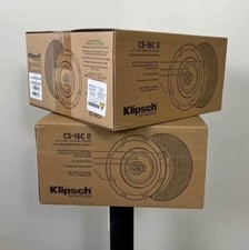Klipsch CS-16C II Ceiling Speakers - Pair White Grill - Atmos, Background Music