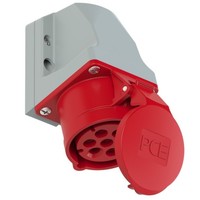16A 7P 400V Feststeckdose Rot IP44 117-6V Feststeckdosen