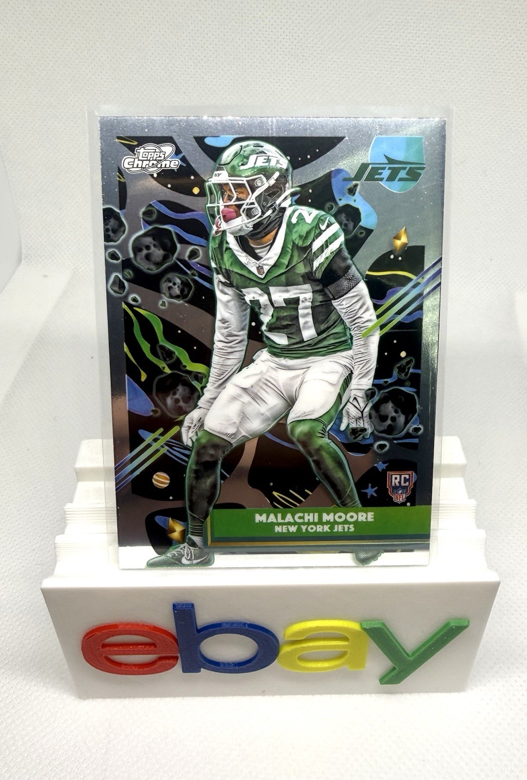 2025 Topps Chrome Cosmic MALACHI MOORE #179 RC Refractor NEW YORK JETS