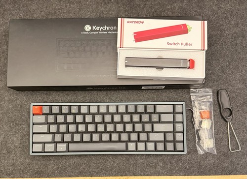 Keychron K6 Wireless Mechanical Keyboard, K6 optical RGB Backlit Brown Switches