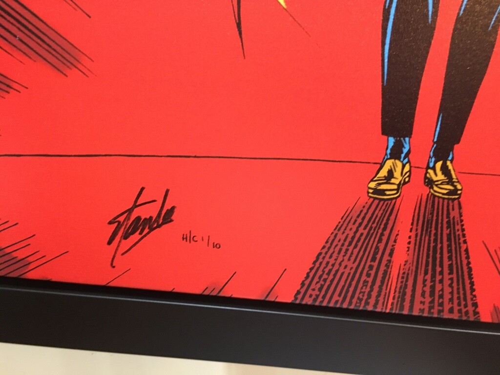 Marvel The Amazing Spiderman #50 Limited edition canvas signed by