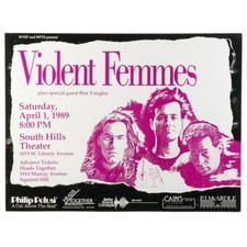 Violent Femmes 1989 Concert Poster