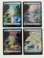MTG BLB Island #0266-0269 (Qty: 4) *FOIL* FOUR SEASONS Bloomburrow MT/NM Cmb Shp