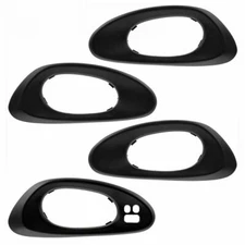 New Black Interior Door Handle Bezel Set For 2002-2009 Chevrolet Trailblazer