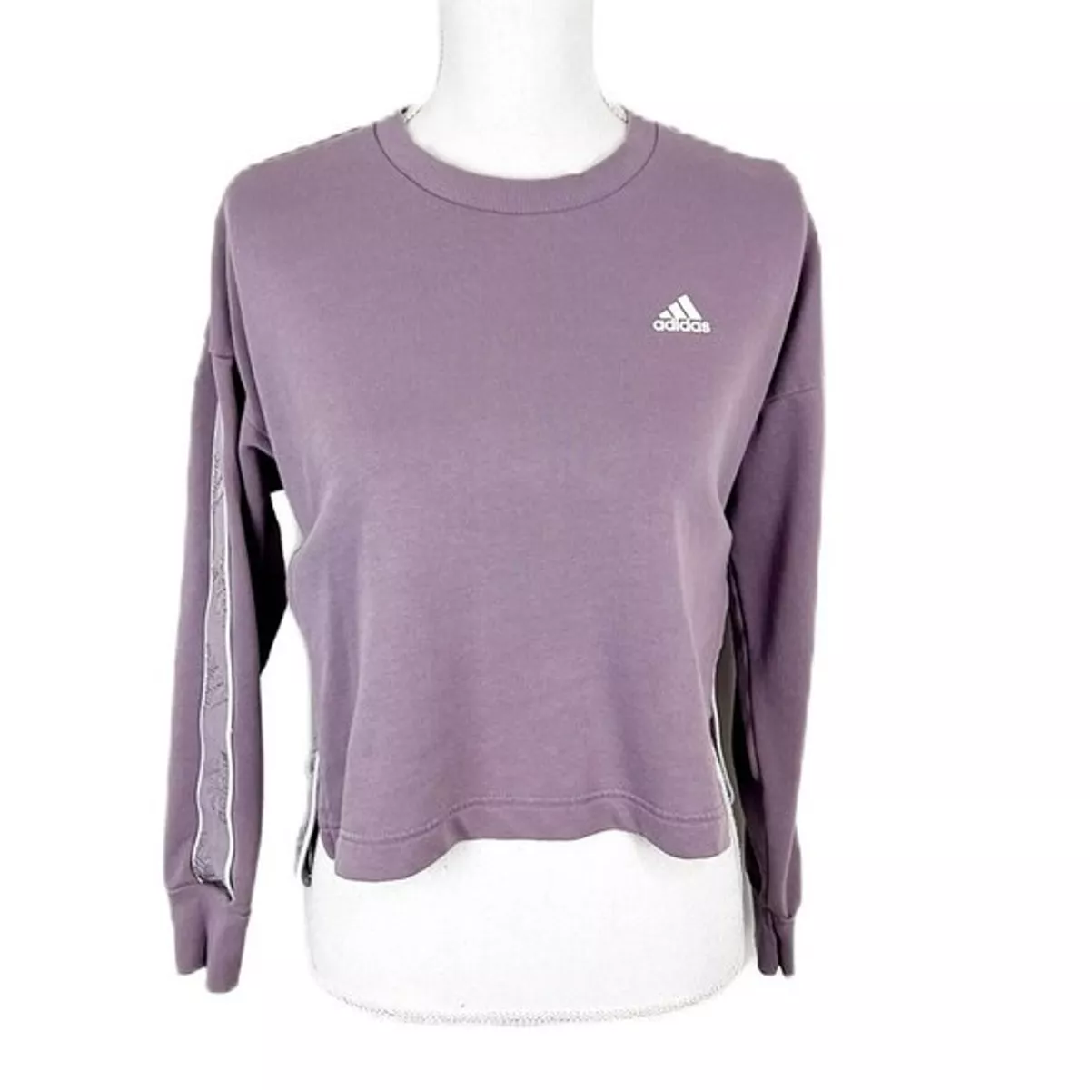 Lavender top adidas sweatshirt