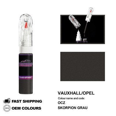 FÜR VAUXHALL / OPEL SKORPION GRAU OCZ Ausbesserungslackstift Pinsel Fix Kit K...