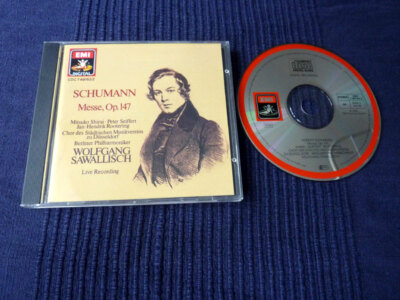 CD SCHUMANN Wolfgang Sawallisch Symphonies Messe Op.147 Shirai Seiffert EMI LIVE