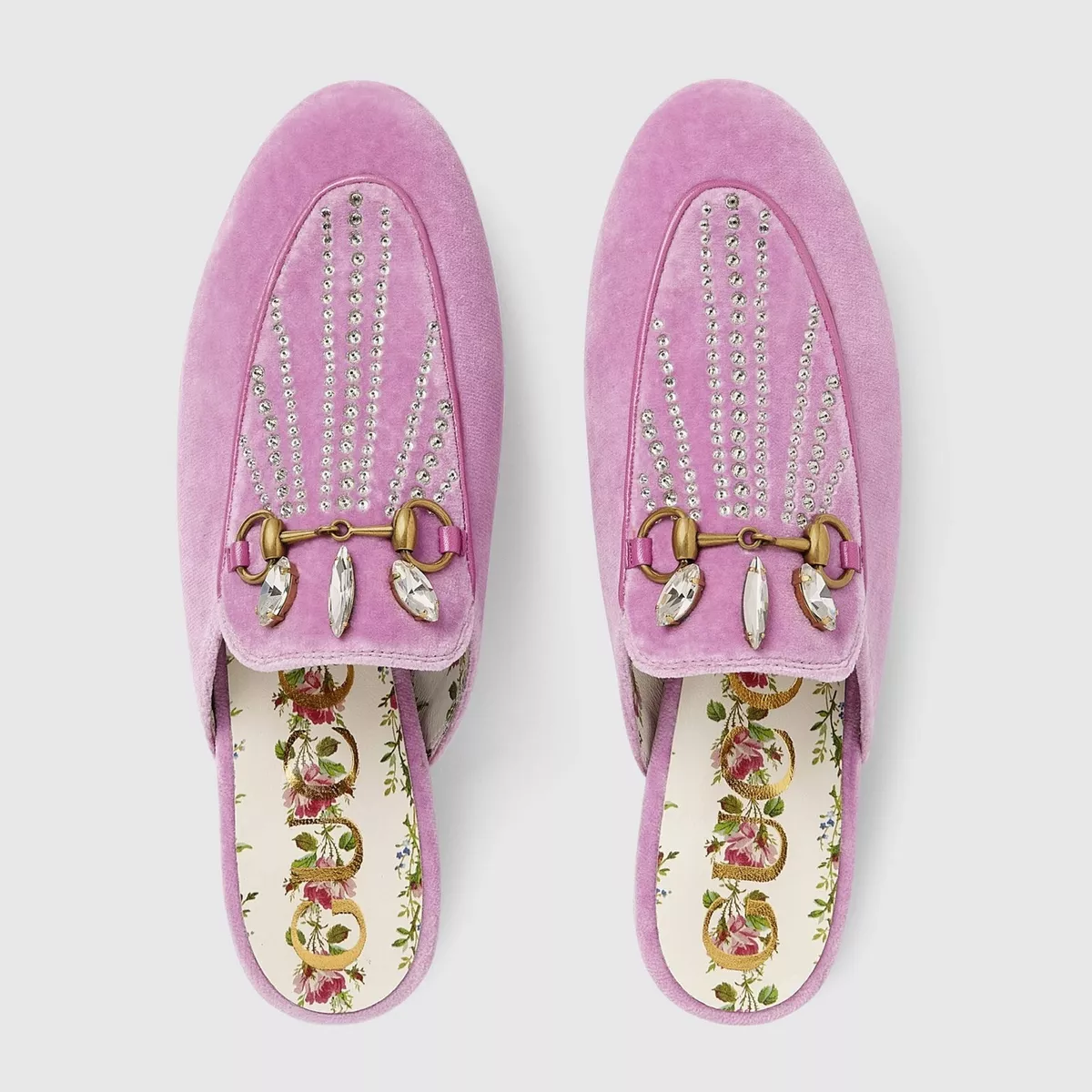 Pink velvet best sale mules