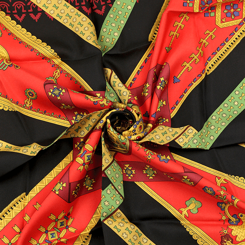 Hermes Scarf BRINS D'OR 90cm Silk Carre Foulard JULIA ABADIE - Picture 8 of 8