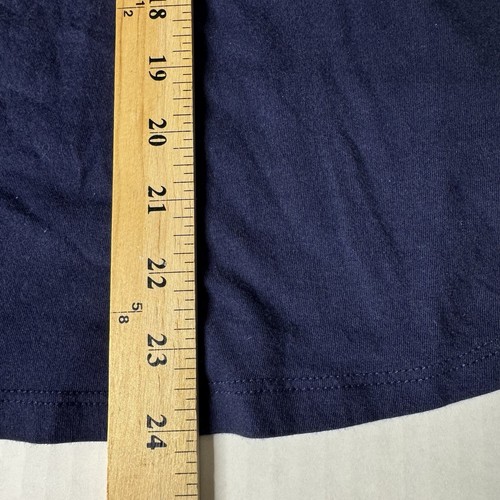 Michael Kors Blouse Women Medium Navy Gold Logo Zip Front Top Casual Career - Picture 10 of 10