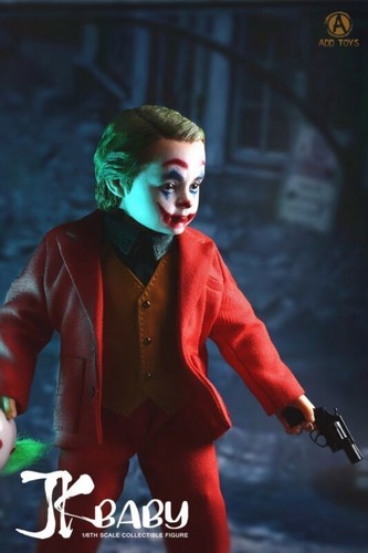 15,5 cm AD-07 1/6 Joker Baby Clown Doppelkopf Actionfigur Sammlerstück beweglich - Bild 10 von 12