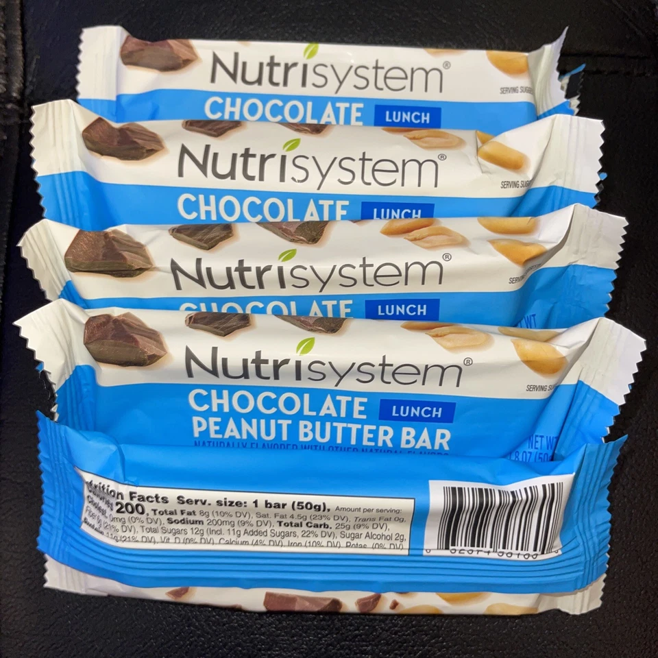 Pacote de barras de manteiga de amendoim chocolate Nutrisystem®, 5 barras de contagem - Imagem 3 de 3