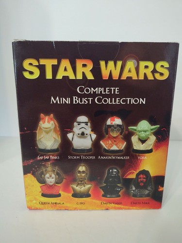 Juego completo de 8 mini colección de bustos de Star Wars - Imagen 8 de 9