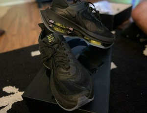 nike zoom double stacked black volt