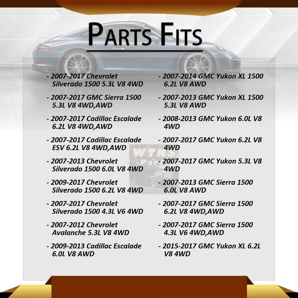 Se adapta a Chevrolet Tahoe Cardone 2007 2008 2009 2010 2011 eje delantero 2x CV Foto 2 de 4