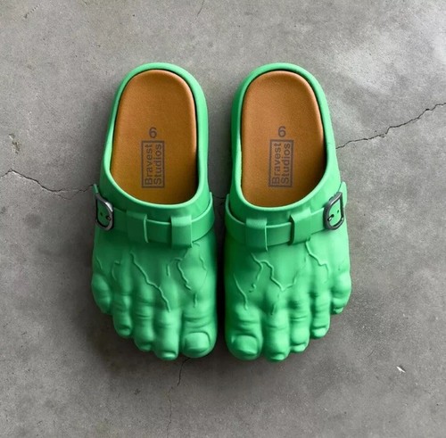 HULKFOOT Bravest Studios Hulk Foot Clog Green SIZE 9 - 第 1/6 張圖片