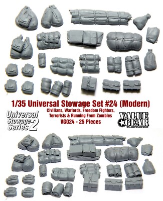 1/35 Universal Stowage ''Series 2 Modern'' Set #24 - Value Gear Details - 25 Pcs