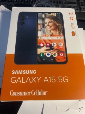 NEW - Samsung Galaxy A15 5G (128GB, 6GB) 6.5'' CONSUMER CELLULAR WIRELESS