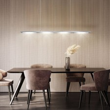 LED Decken Pendel Design Hänge Lampe ALU Leuchte Wohn Zimmer Küchen Beleuchtung