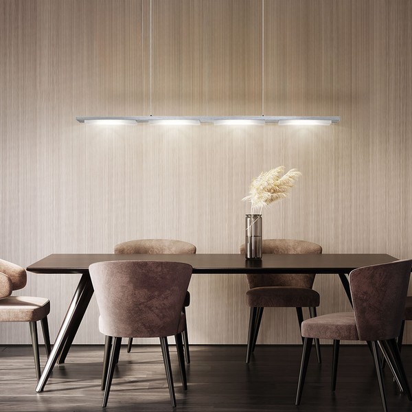 Led Decken Pendel Design HäNge Lampe Alu Leuchte Wohn Zimmer KüChen Beleuchtung-image