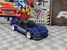 Custom Hot Wheels '90 ACURA NSX Multi Pack Exclusive 2021 Real Riders Blue Car