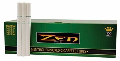 Zen 100mm Menthol Cigarette Tubes (Pack of 200) for sale online
