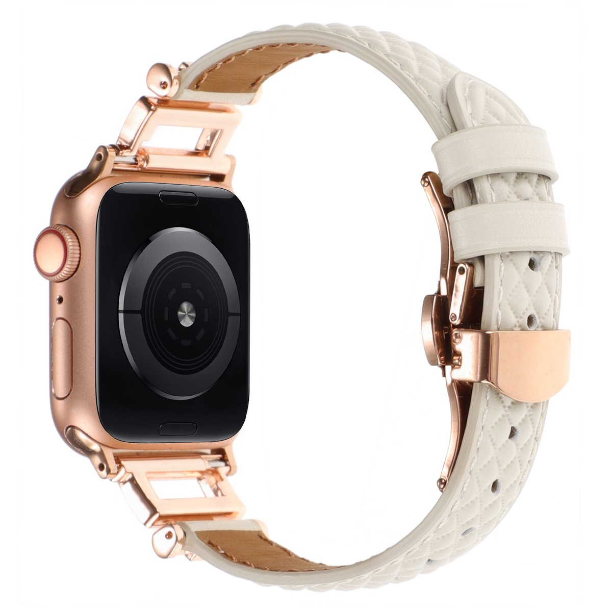NEW Diamond Bling Leather Apple Watch Band Crystal Bowknot Leather Watch Band for Apple Watch main image 4