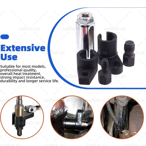 5-Piece Oxygen Sensor Socket Wrench O2 Tool Remover/Installer Vacuum Switch Tool - Picture 8 of 12