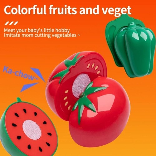Play Kitchen Accessories Set Toy for Toddler Pretend Food Cooking Playset Toys - Picture 6 of 17