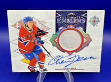 Owen Beck 2023-24 UD Ultimate Emblems Rookie 🔥ON CARD AUTO🔥