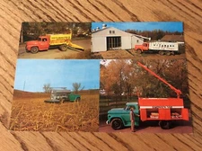 Old Advertising Card Stotts Grain Feed Rockwell City Simonsen Quimby Iowa Trucks