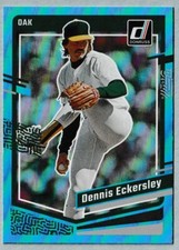 2023 Panini Donruss Baseball Carolina Blue Dennis Eckersley #158 Oakland A's