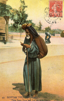 Carte EGYPTE EGYPT Three Score Years and Ten An Arab Veteran