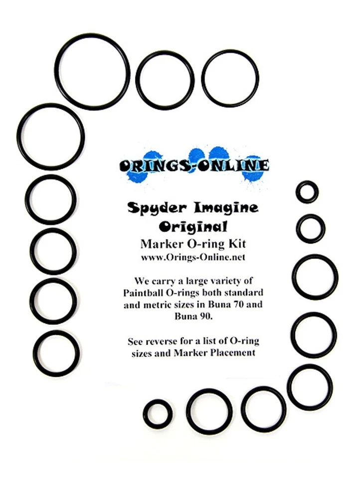 ORINGS-ONLINE Spyder Imagine Original Paintball Marker O-ring Oring Kit x 2 rebuilds / kits