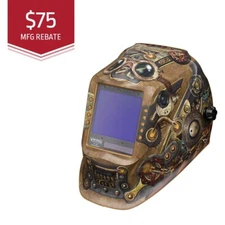 Lincoln Viking 3350 Steampunk Auto Darkening Welding Helmet  w/4C Lens (K3428-4)