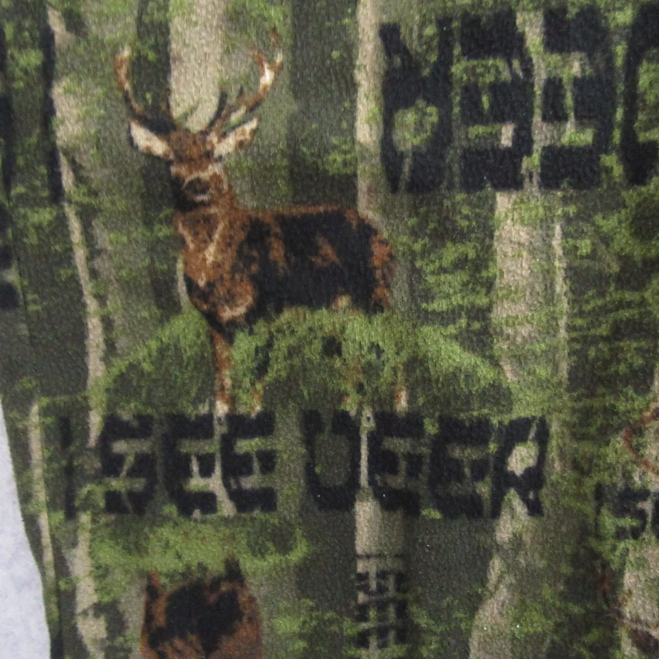 Open Trails Mens Sleepwear Pants L Green Pajama I See Deer Lounge Pocket - Image 2 of 4