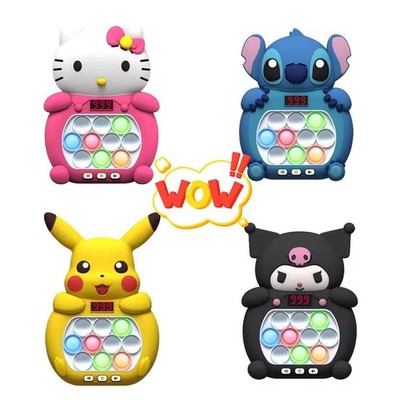 Pop It Spielzeug LED & Sound   999 Level Elektrisch Knopf Drück Push Game Kinder