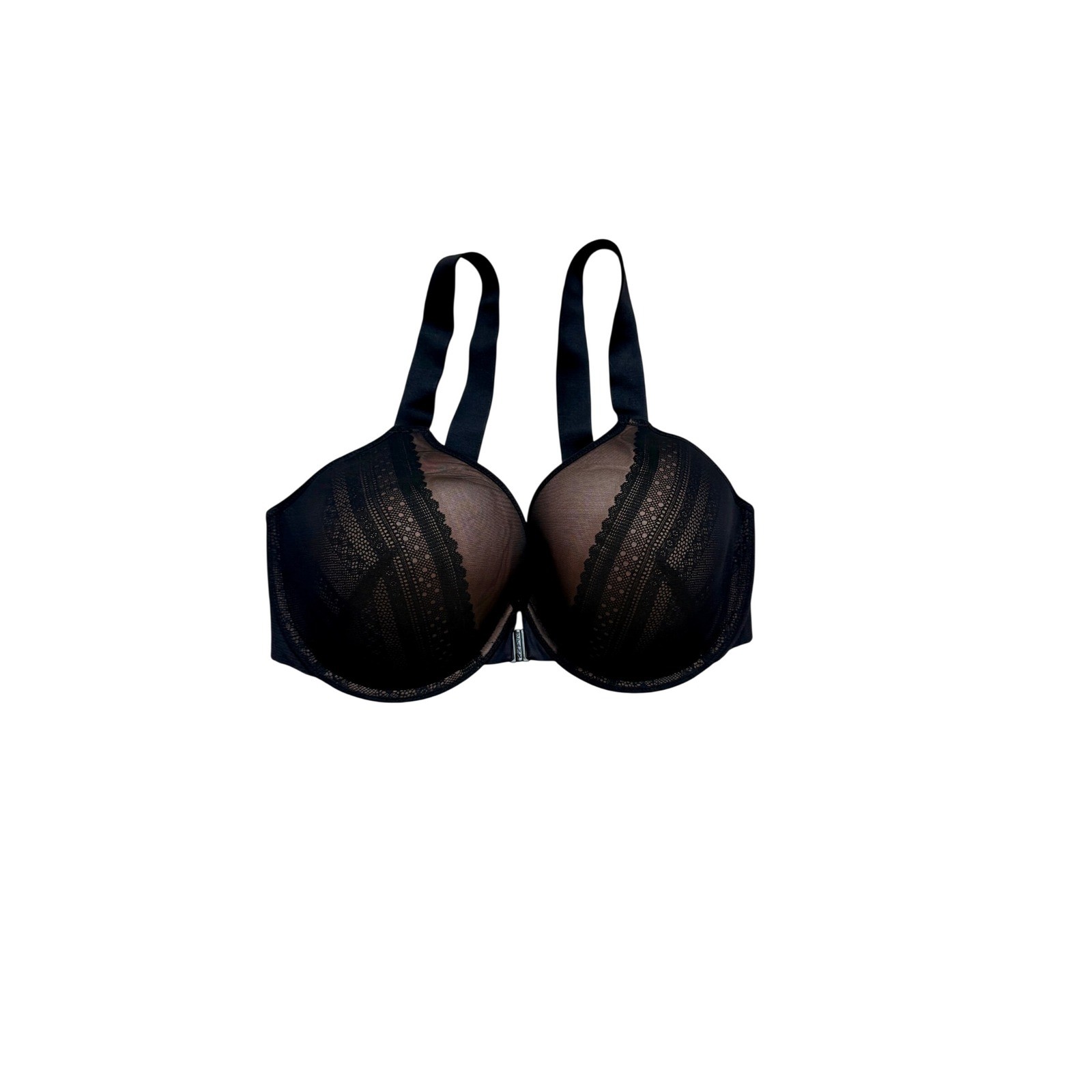 Spanx Brallelujah Full Coverage Lace Front Closure Bra Black 38DD
