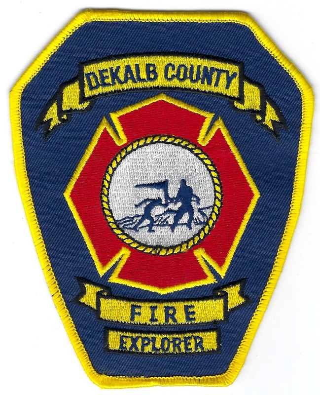 GEORGIA - *Rare* - Dekalb County Fire Explorer - [ Shoulder Patch ]