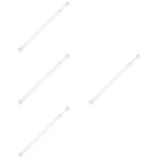 Set of 4 Pressure Curtain Pole Adjustable Rod Tension Extendable