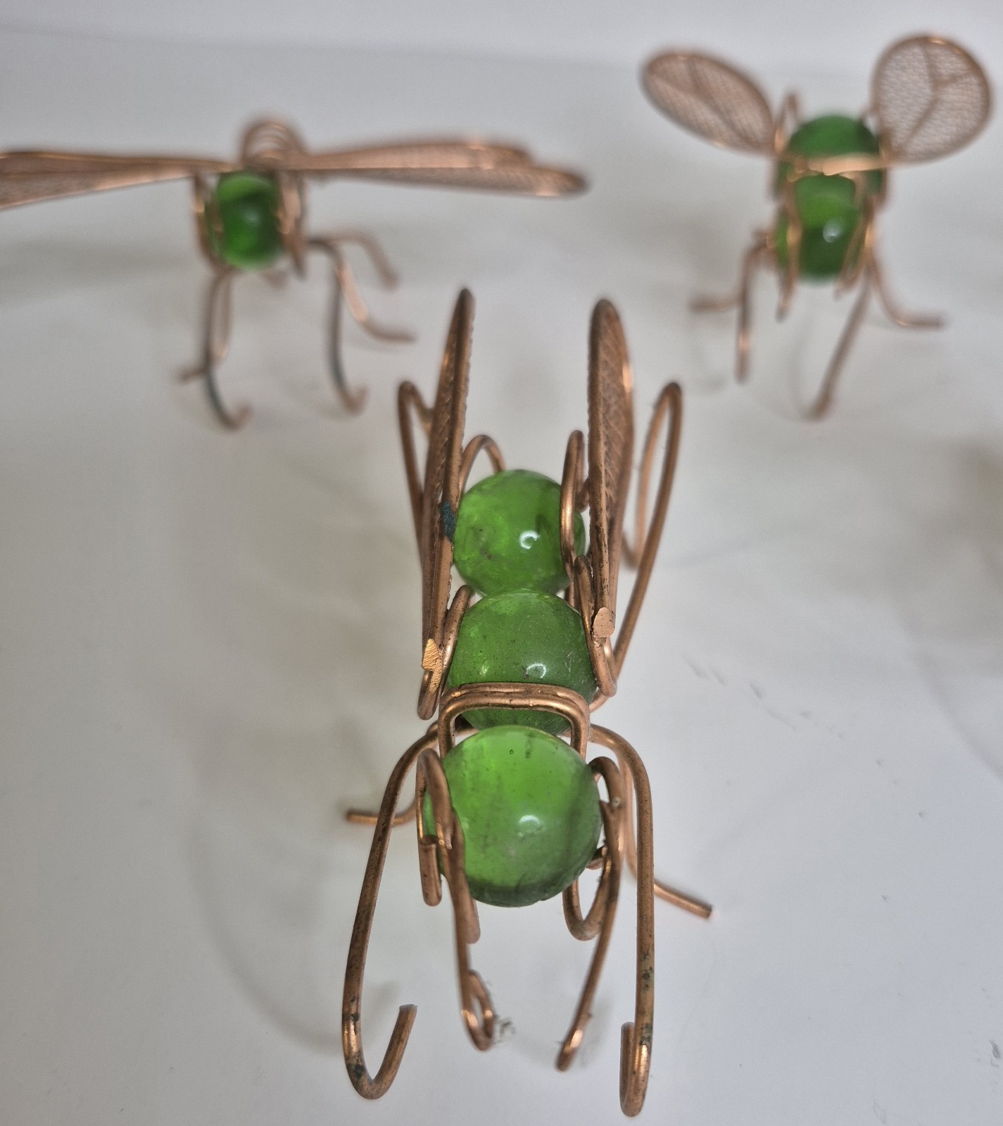 Vintage Wire Metal Art Home Decor Object Art and Collectibles 5 Count