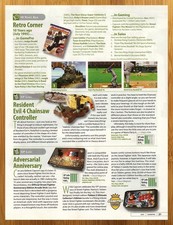 Resident Evil 4 2004 Controller Motosega Gamecube PS2 Stampa Pubblicità/Poster Gioco Arte