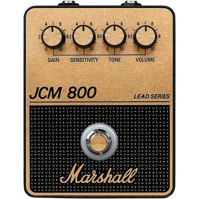 Marshall JCM800 Gain and Distortion Effects Pedal Black and Gold