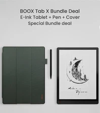 BOOX Tab X Bundle Grade B - 13.3" E-Ink Tablet + Stylus + Cover Android