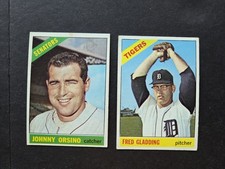 Johnny Orsino (77) & Fred Gladding (337) 1966 Topps - See Photos